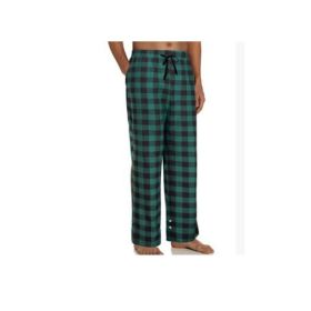 Women's Stretch Plaid Casual Pants With Pockets (Option: Green-S)