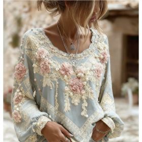 Women's Long-Sleeved Shirts (Option: Style10-S)