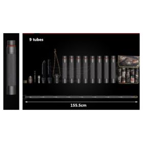 Outdoor Defense Tactical Stick Alpenstock Hiking Camping Equipment Multifunctional Walking Stick (Option: 9tubes)