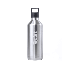 ThirtyO 30oz Stainless Steel Bottle Compatible with Sodastream Machines (Color: Silver)