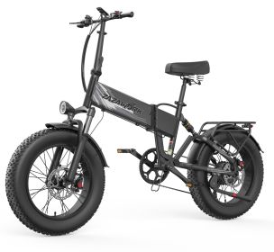 ZAZAWORK CF1000 Folding Electric Bike 48V 1000W, 20AH Battery Up to 120KM (Color: BLACK&GREY)